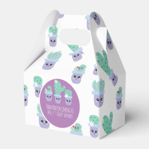 Süßes Kaktusmuster Cartoon Danke Gefallen Box Geschenkschachtel