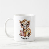 Süßes Kamel liest ein Buch Custom Kaffeetasse (Links)