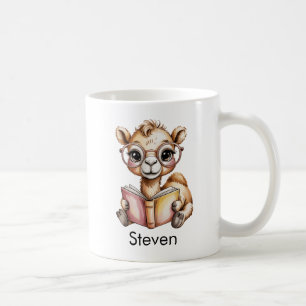 Süßes Kamel liest ein Buch Custom Kaffeetasse