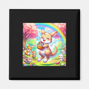 Süßes Känguru Ostern Niedliches Oster Känguru Magnet