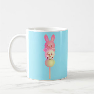 Süßes Kaninchen, Bär und Frosch Dango Kaffeetasse