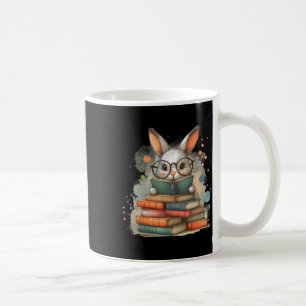 Süßes Kaninchen Buchliebhaber Ostergeschenk Lesend Kaffeetasse