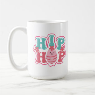 Süßes Kaninchen-Ei Hip Hop Frohe Ostern  Kaffeetasse