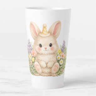 Süßes Kaninchen Europäischer Landhausgarten Milchtasse