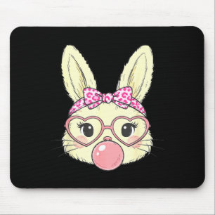 Süßes Kaninchen-Gesicht für Frauen Mädchen Kinder Mousepad