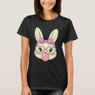 Süßes Kaninchen-Gesicht für Frauen Mädchen Kinder T-Shirt