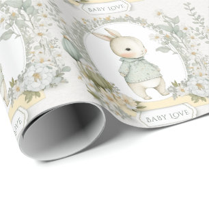 Süßes Kaninchen-Häschen-Baby-Liebe Geschenkpapier