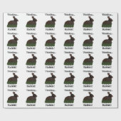 Süßes Kaninchen-Häschen Geschenkpapier (Flach)
