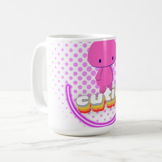 Süßes Kaninchen Kaffeetasse (Vorderseite Links)