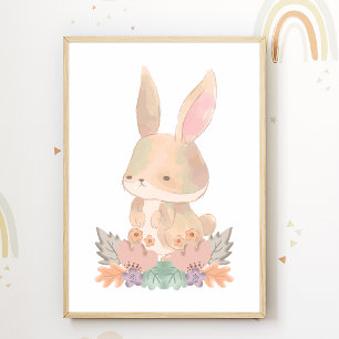Süßes Kaninchen-Kinderzimmer-Poster Tier-Kinderzim Poster