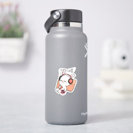 Süßes Kaninchen „Me Time“-Sticker Aufkleber