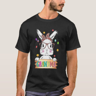 Süßes Kaninchen mit Gesichtsmaske Oma Frohe Ostern T-Shirt