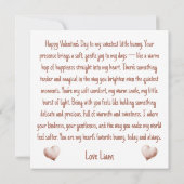 Süßes Kaninchen mit Herzballon Karte (Rückseite)