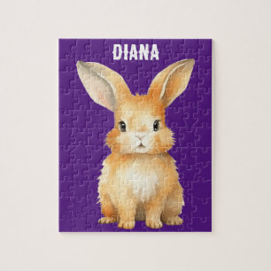 Süßes Kaninchen personalisiert Puzzle
