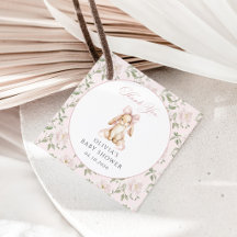 Süßes Kaninchen, rosa Schleife, rosa Blumen, Babyp
