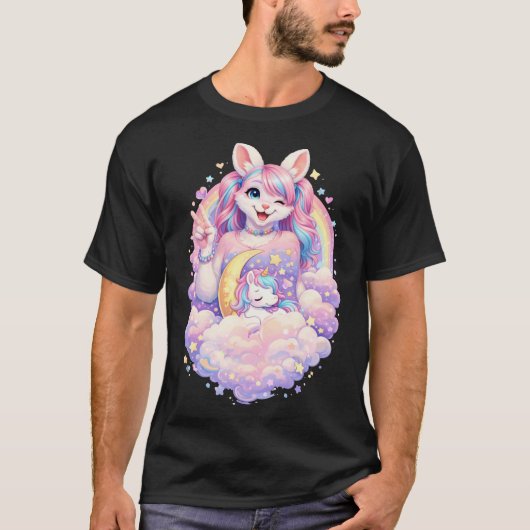 Süßes Kaninchen T-Shirt (Vorderseite)