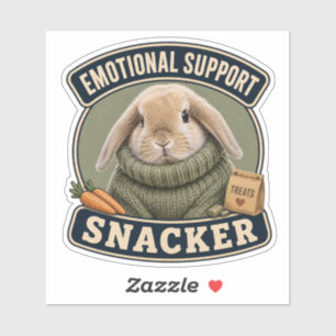 Süßes Kaninchen-Vinyl-Aufkleber Emotionale Unter Aufkleber