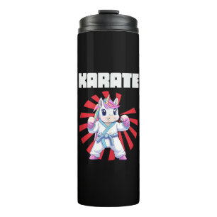 Süßes Karate-Einhorn - MMA Karate Japanische Kampf Thermosbecher