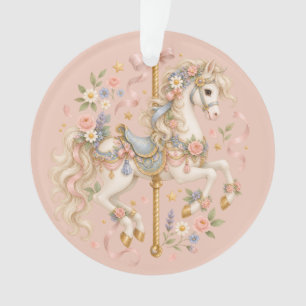 Süßes Karussellpferd Vintage-Kunst Ornament