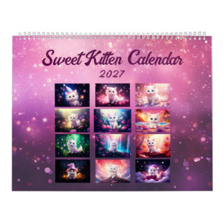 Süßes Kätzchen 2027 Jahresmagie Kalender