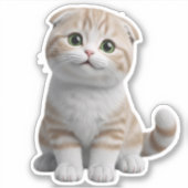 Süßes Kätzchen 3D Cartoon Sticker Pack - Liebenswe (Vorderseite)
