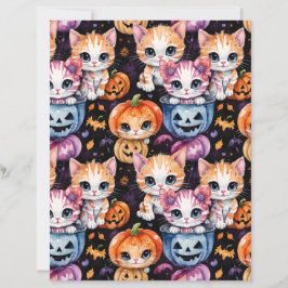 Süßes Kätzchen Halloween-Süßigkeiten-Papier