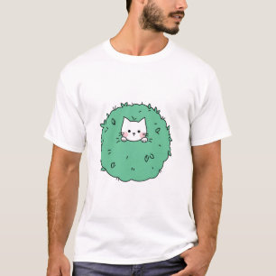 Süßes Kätzchen in einem Busch T-Shirt
