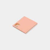 Süßes Kätzchen Katze Rot Gelb Regenschirm Fall Ros Post-it Klebezettel (angewinkelt)