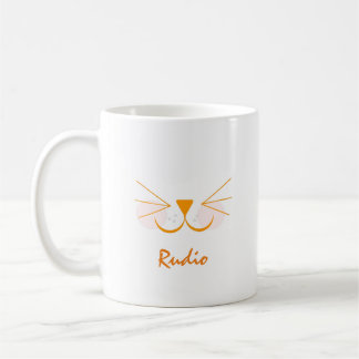 Süßes Kätzchen Katzen Gesicht Haustier Foto Name Kaffeetasse