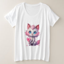 Süßes Kätzchen – Kawaii Pastell-Katze-T-Shirt