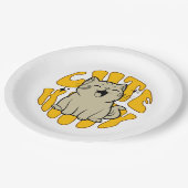 SÜßES KÄTZCHEN Klein, 3,2 cm (1,25") Pappteller (Schrägansicht)