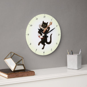 SÜßES KÄTZCHEN LIEBT HAUSKATZE GROßE WANDUHR