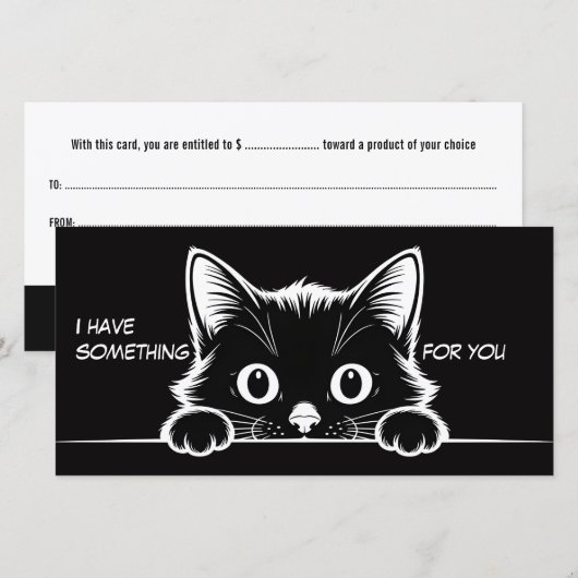 Süßes Kätzchen Minimalistisches Design - KATZE 1 (Vorne/Hinten)