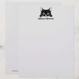 Süßes Kätzchen Minimalistisches Design - KATZE 1 Briefbogen
