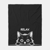 Süßes Kätzchen Minimalistisches Design - KATZE 1 + Fleecedecke (Vorderseite)