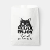 Süßes Kätzchen Minimalistisches Design - KATZE 1 Geschenktütchen (Vorderseite)