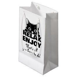 Süßes Kätzchen Minimalistisches Design - KATZE 1 Kleine Geschenktüte