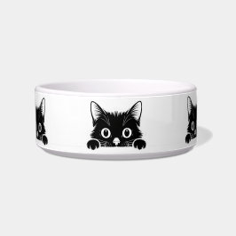 Süßes Kätzchen Minimalistisches Design - KATZE 1 Napf