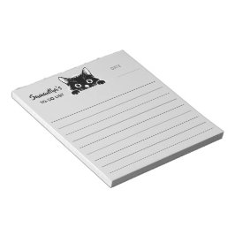 Süßes Kätzchen Minimalistisches Design - KATZE 1 Notizblock
