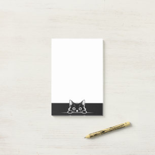 Süßes Kätzchen Minimalistisches Design - KATZE 1a Post-it Klebezettel