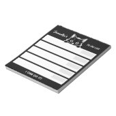 Süßes Kätzchen Minimalistisches Design - KATZE 1b Notizblock (Rotiert)