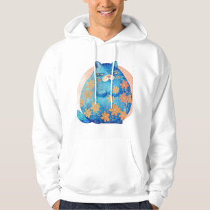 süßes Kätzchen mit blauen Augen Hoodie