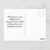 Süßes Kätzchen mit Hasenohren Foto Postkarte (Rückseite)