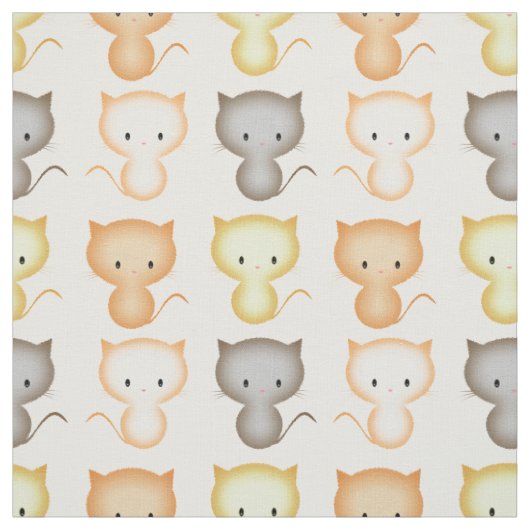 Süßes Kätzchen-Muster Stoff (Muster)