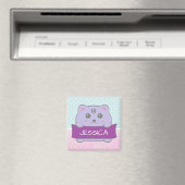 Süßes Kätzchen Personalisierter Tupfen Magnet (In Situ (Geschirrspüler))