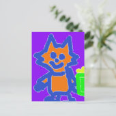 Süßes Kätzchen Postkarte (Stehend Vorderseite)