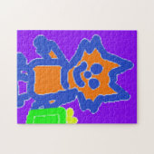 Süßes Kätzchen  Puzzle (Horizontal)