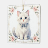 süßes Kätzchen-Schmuck Keramikornament (Links)