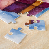 Süßes Kätzchen unter dem Weihnachtsbaum Puzzle (Seite)