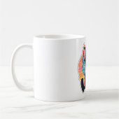 Süßes Kätzchen Vintage-Design Kaffeetasse (Links)